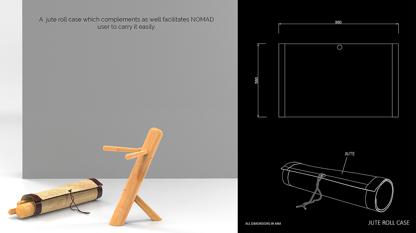 Himanshu Singh，portable，stool，nomad，