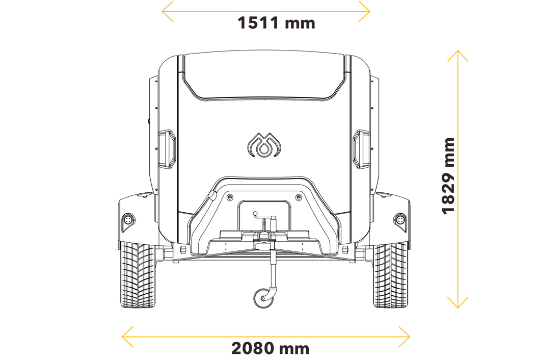 Mink Campers，skylight，Camping Trailer，Minimalism，yellow，