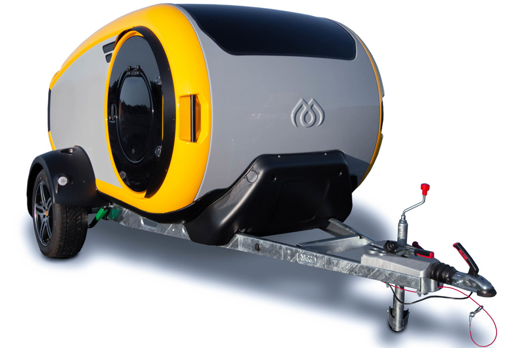 Mink Campers，skylight，Camping Trailer，Minimalism，yellow，