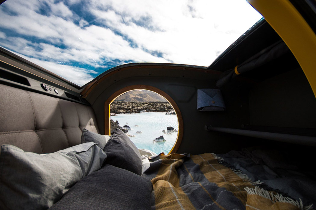 Mink Campers，skylight，Camping Trailer，Minimalism，yellow，