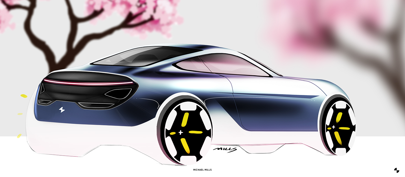 Car painting，Hand drawn vehicle，Sports car，Design hand drawn，fans ，