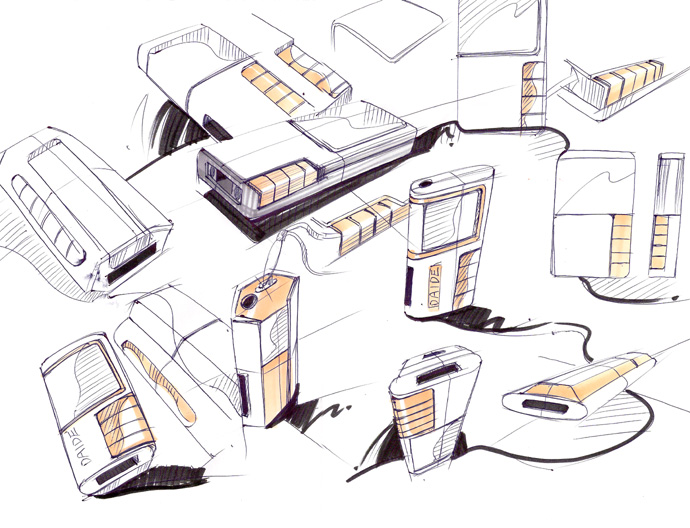 product design，Hand drawn renderings，