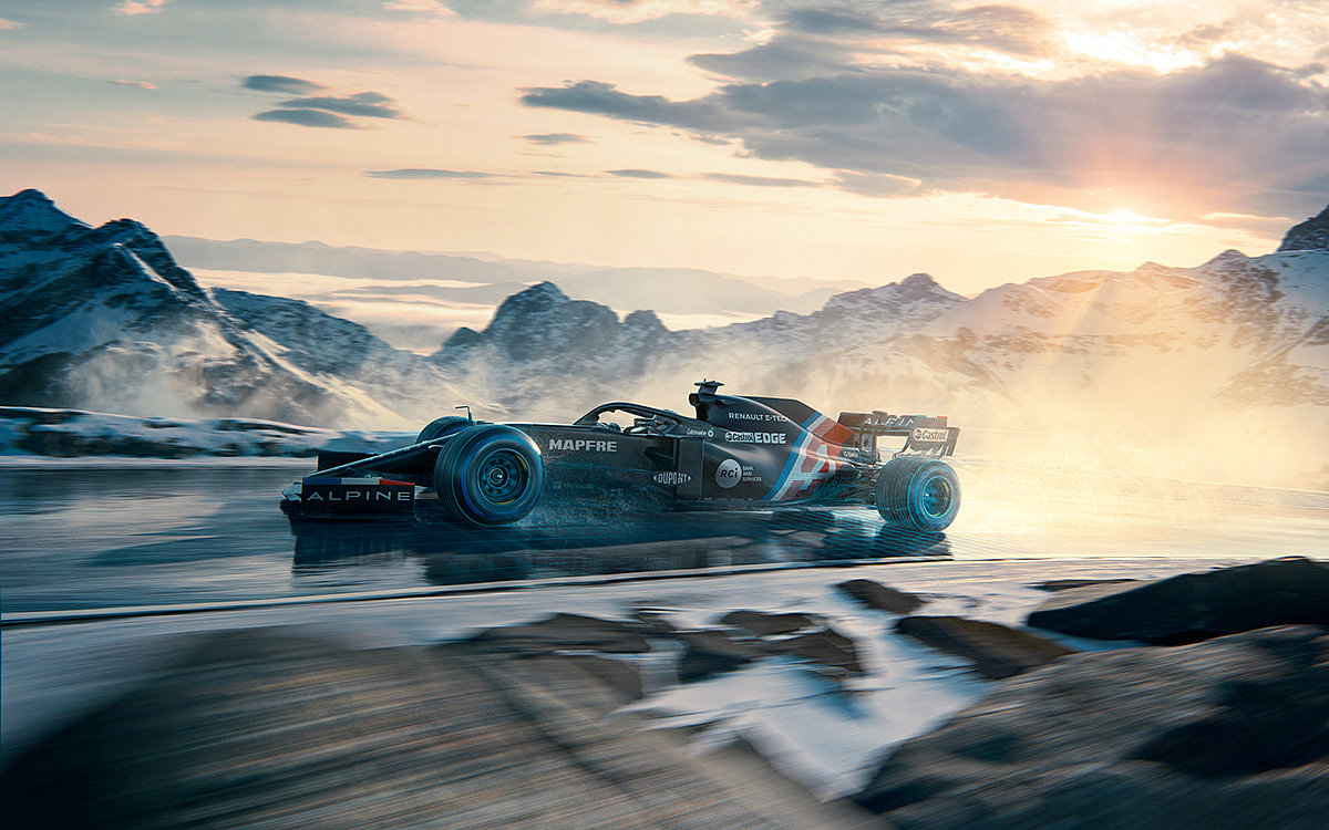 Alpine F1，automobile，cgi，
