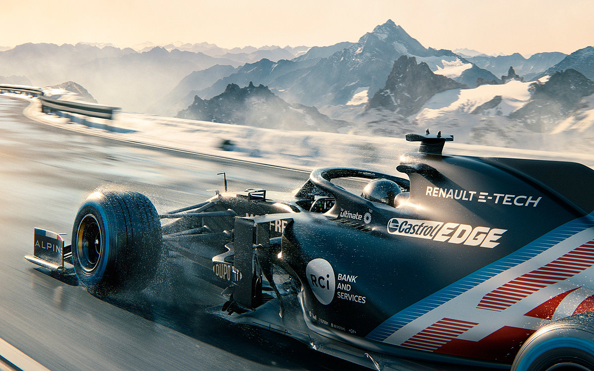 Alpine F1，汽车，cgi，