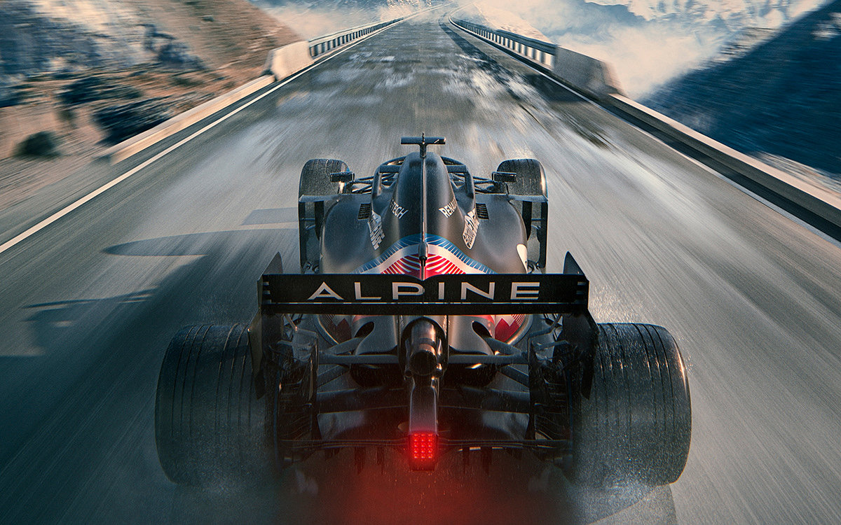 Alpine F1，汽车，cgi，