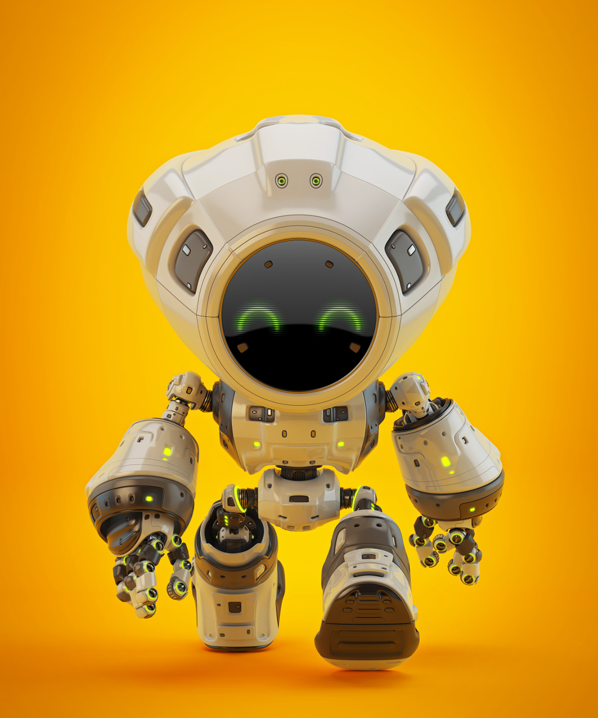 Cartoon，lovely，Character design，robot，
