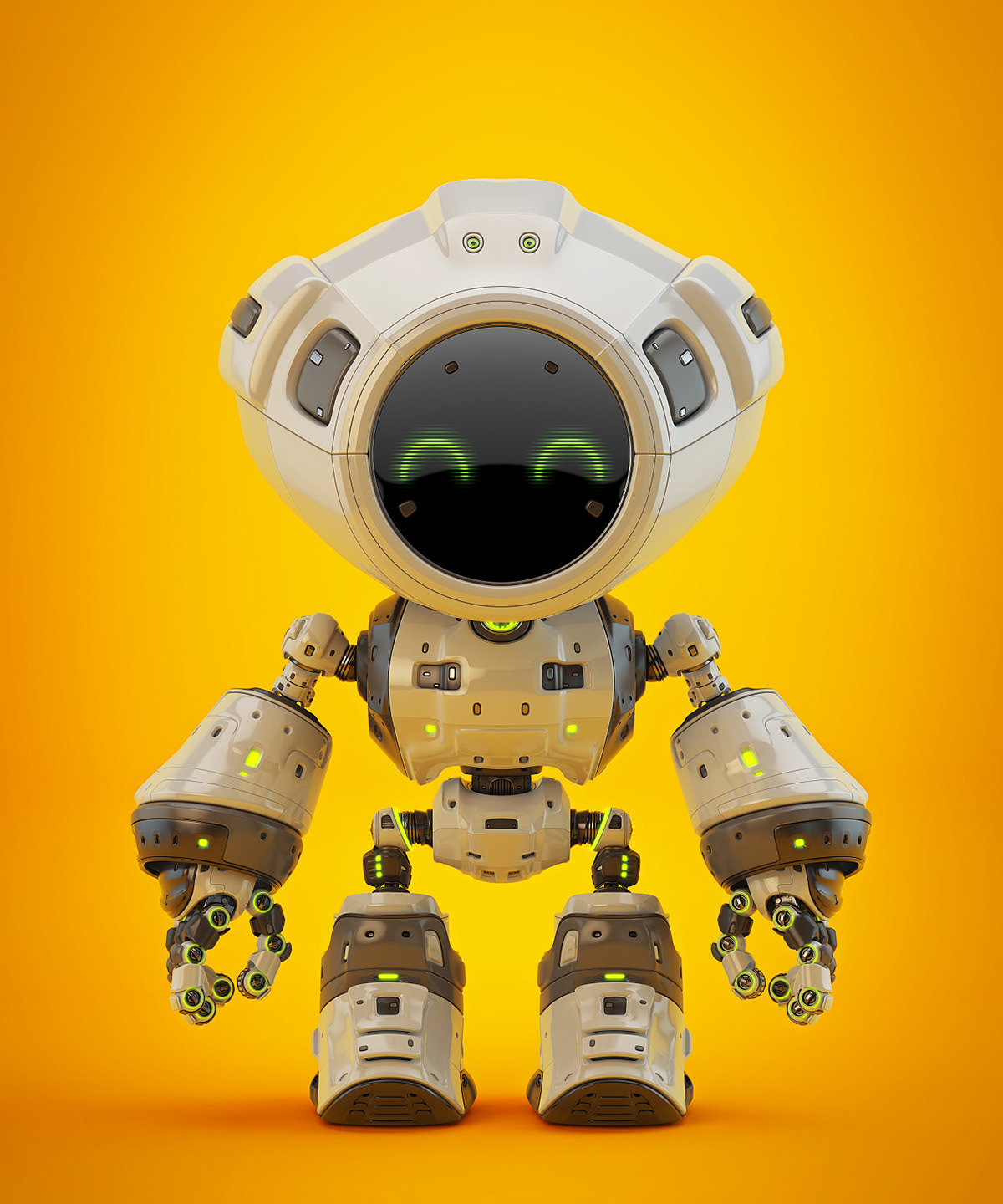 Cartoon，lovely，Character design，robot，