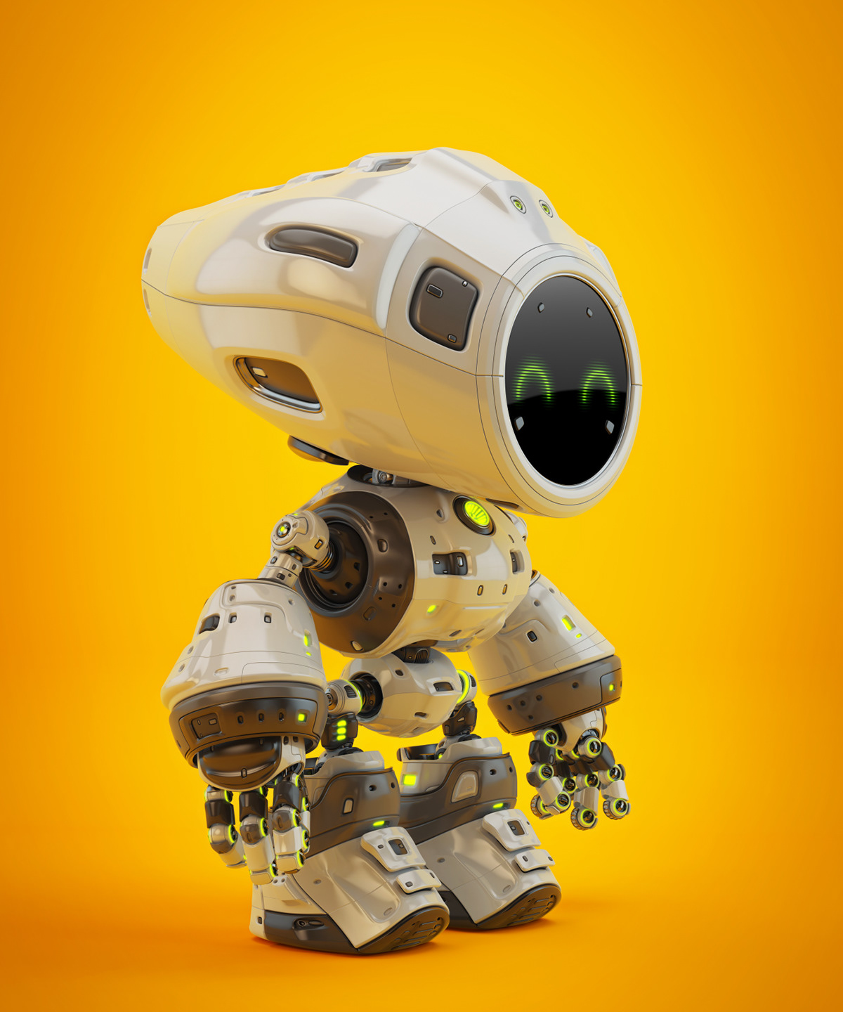 Cartoon，lovely，Character design，robot，