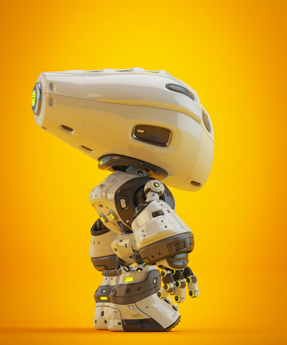 Cartoon，lovely，Character design，robot，