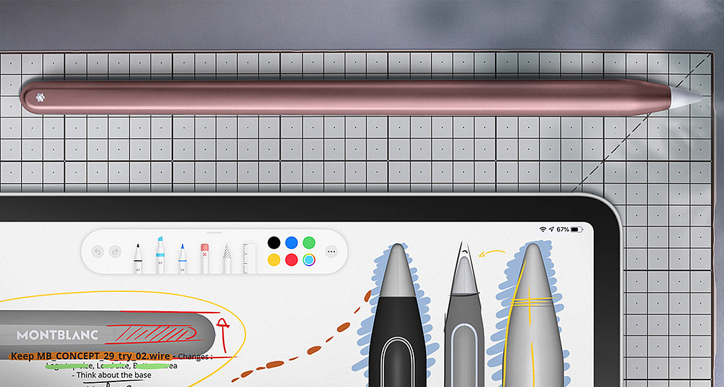 Digital pen，Montblanc，intelligence，NotePen，concept，