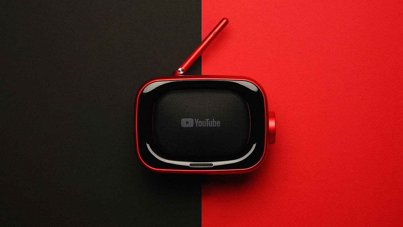 YouTube Radio，radio，concept，