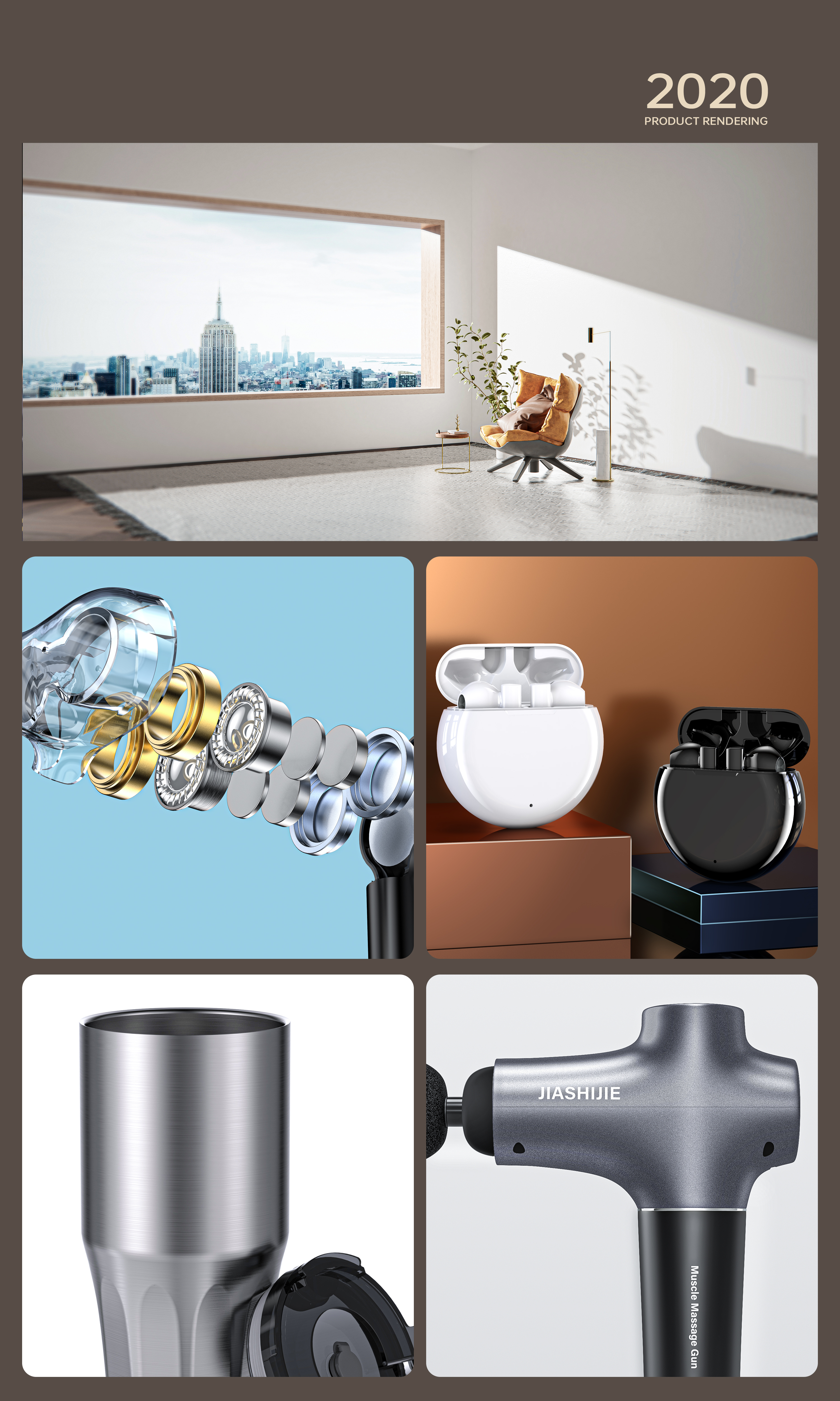 keyshot，Render，product design，electronic product，Mobile Accessories，headset，Charger，Mobile phone shell，