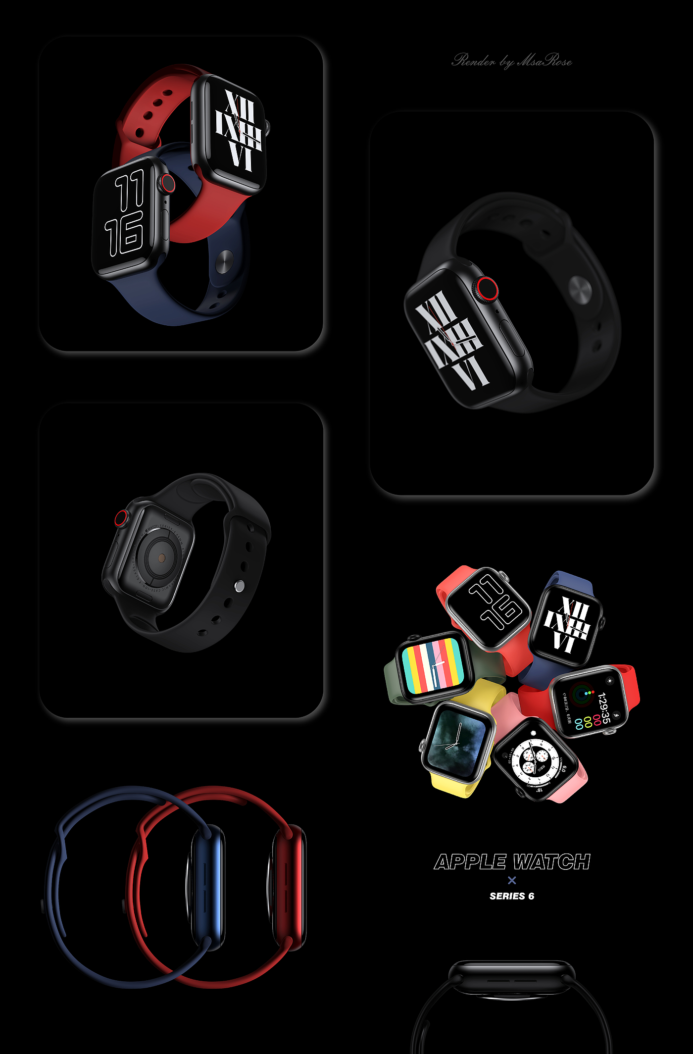 Intelligent Watch，Product rendering，