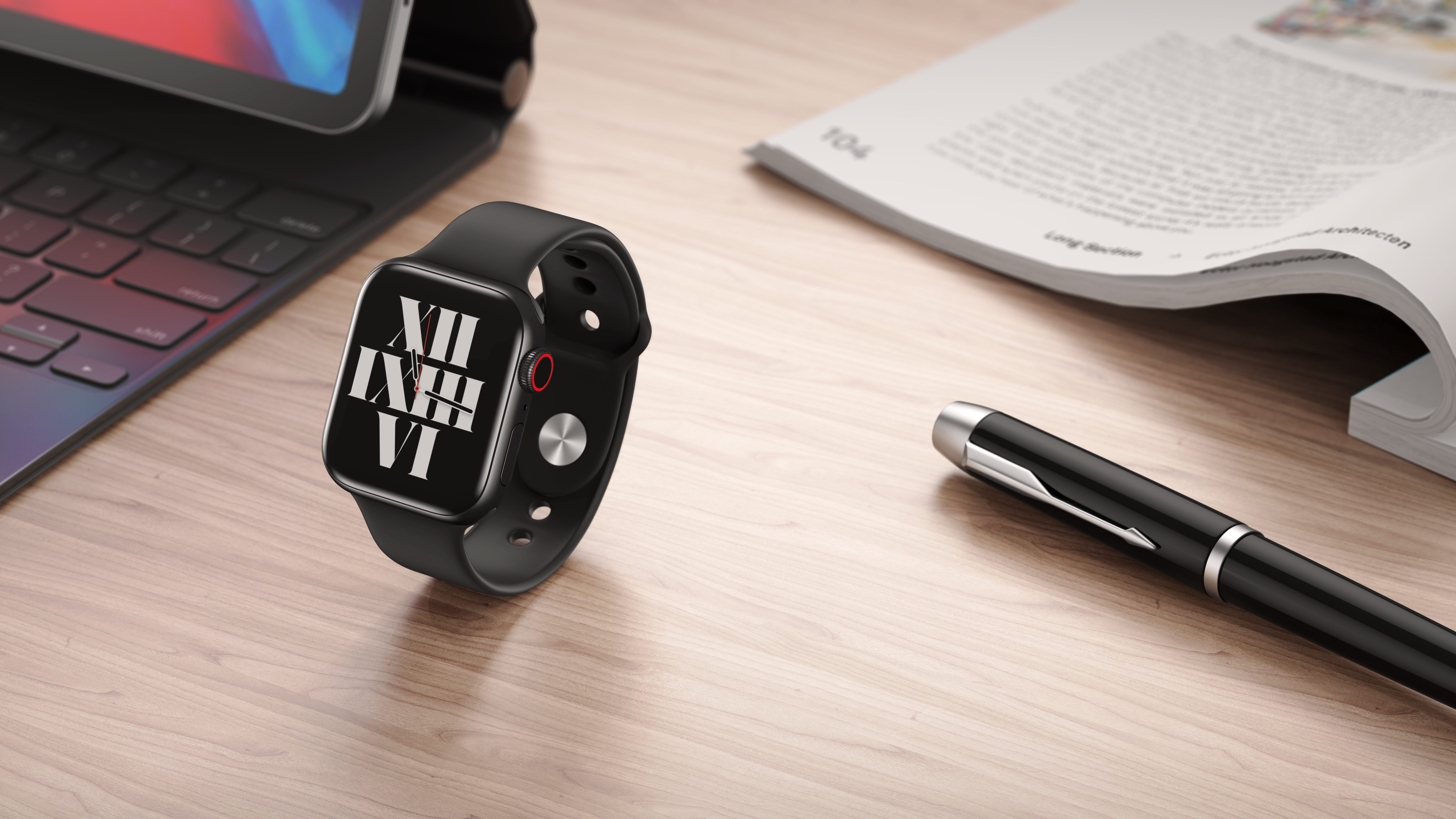 Intelligent Watch，Product rendering，