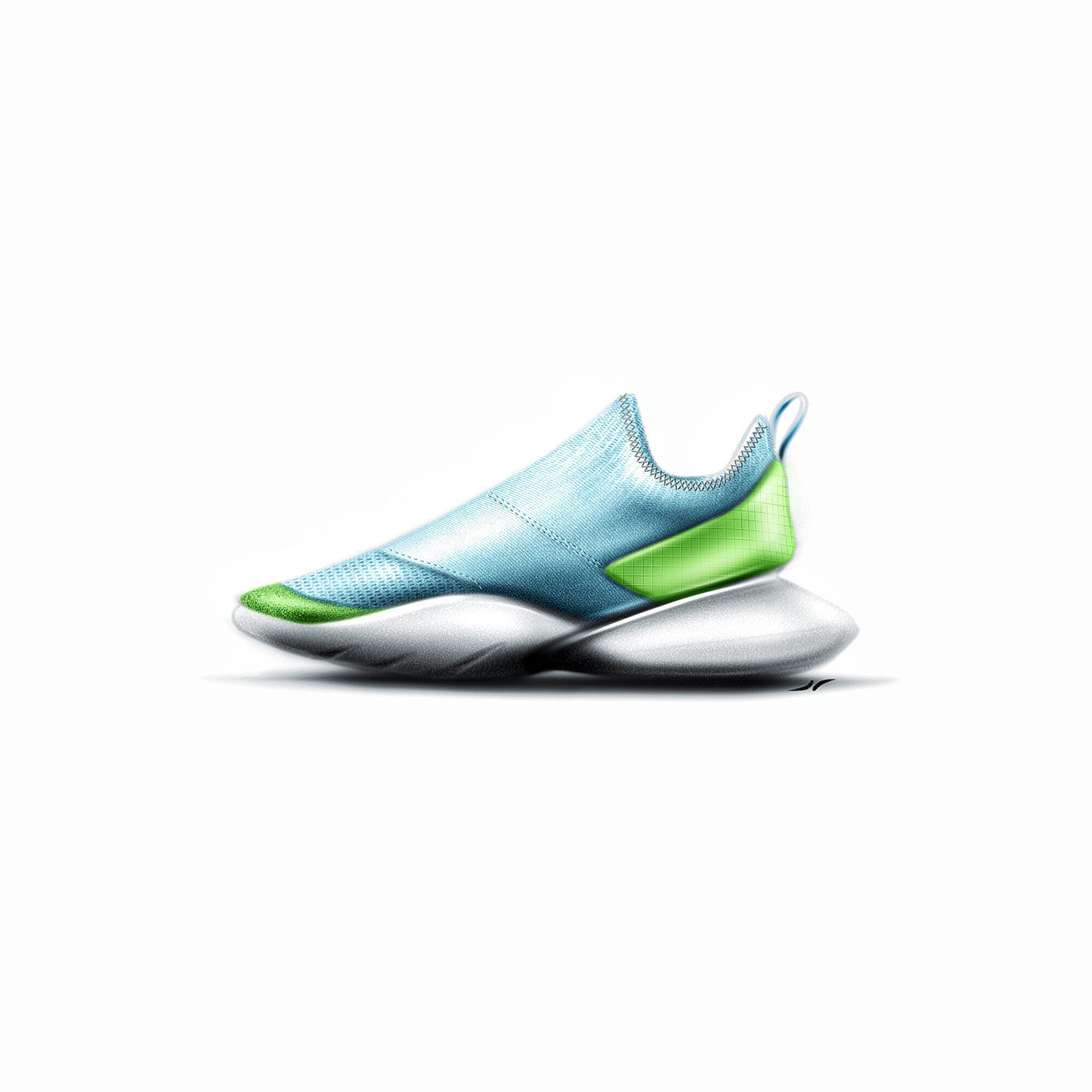 shoes，sneakers，Hand drawn，fashion，2d rendering，