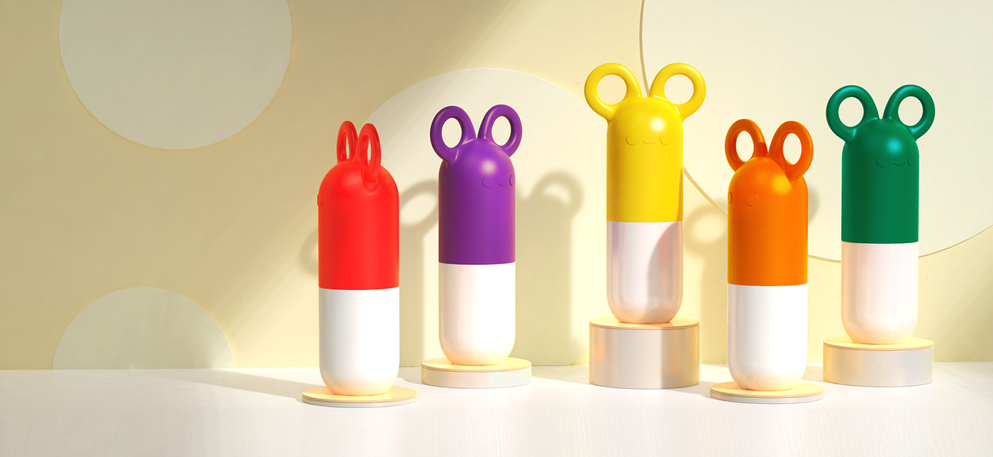 GREENARAE，children，paint brush，rubber，lovely，