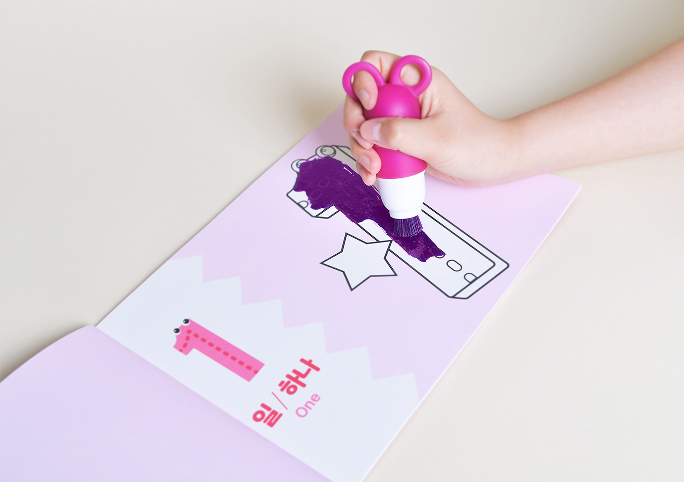 GREENARAE，children，paint brush，rubber，lovely，