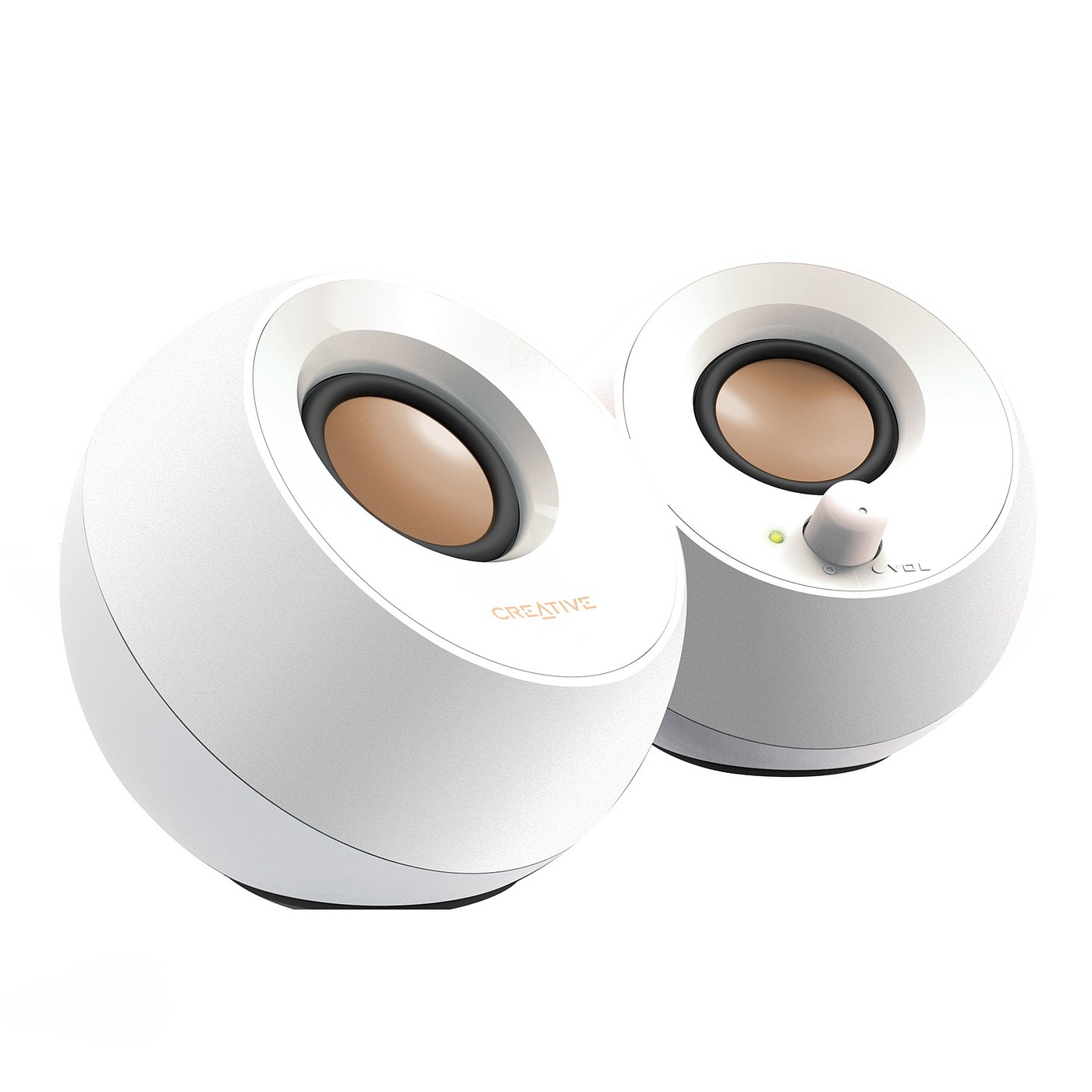 Desktop speaker，Creative Pebble，spherical，usb，