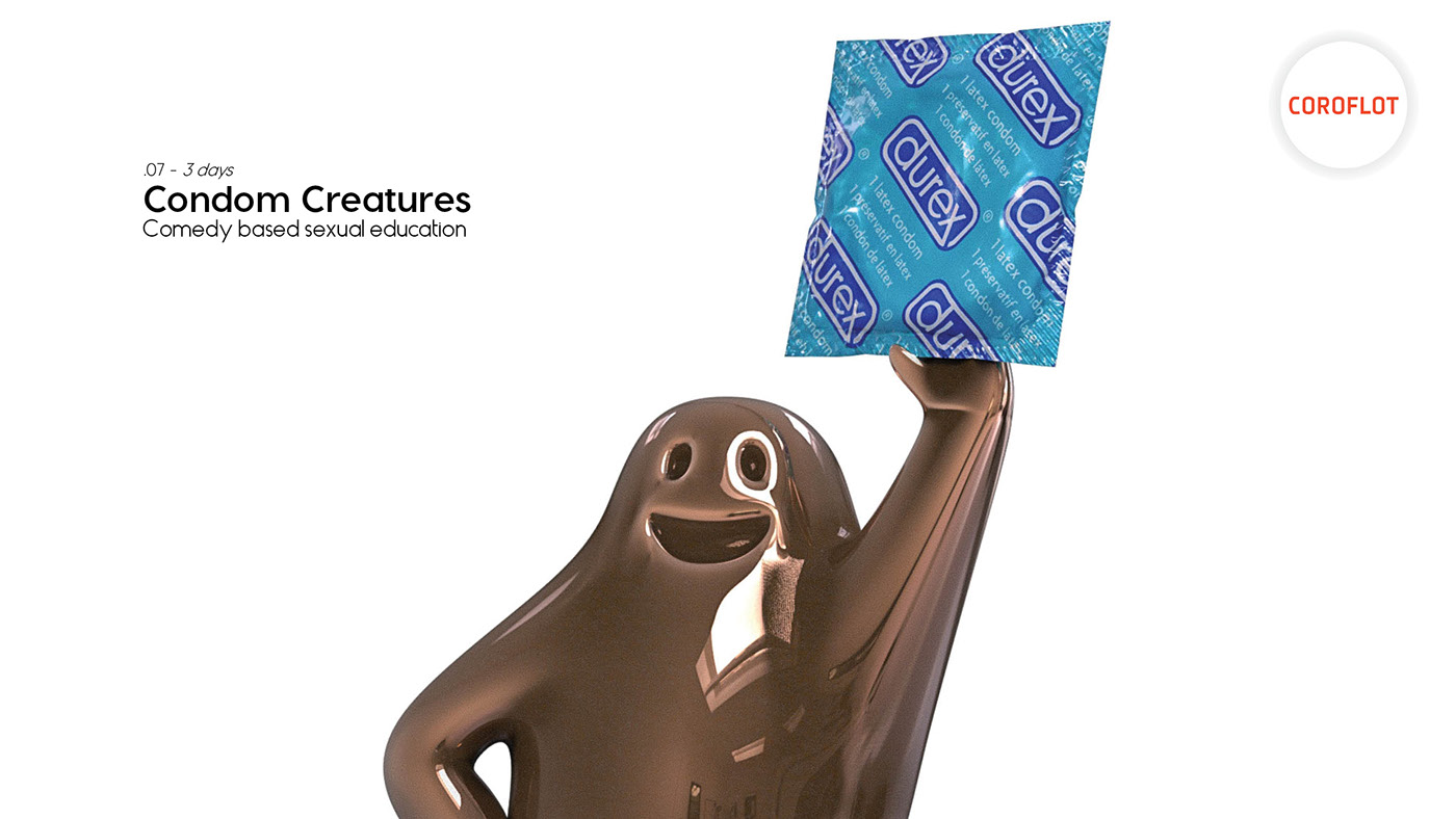 Character design，Sculpture，Ornaments，Condom Creatures，Condom，