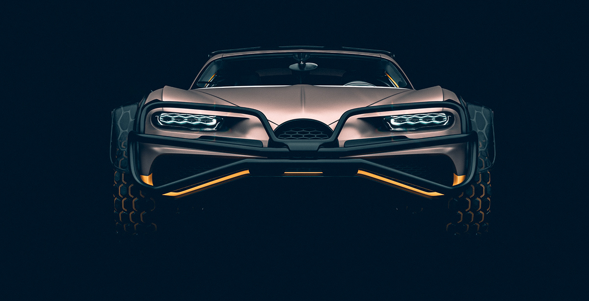 3D modeling，automobile，TERRACROSS Bugatt，Brand promotion，