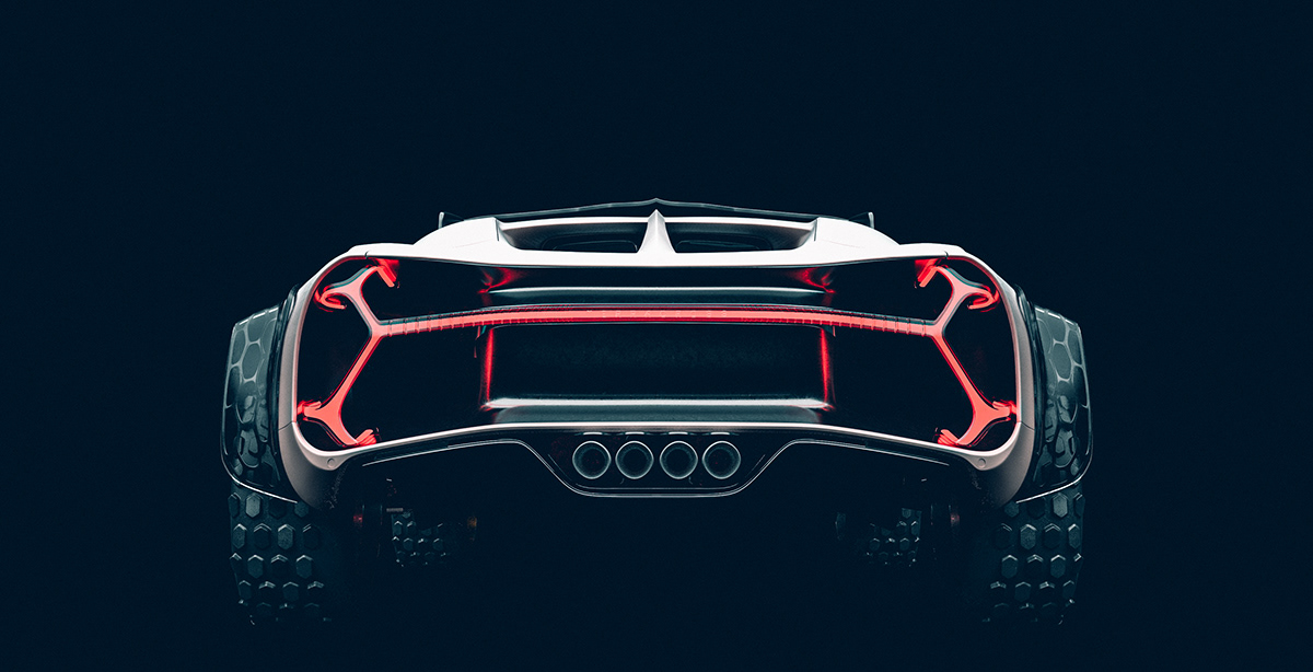 3D modeling，automobile，TERRACROSS Bugatt，Brand promotion，