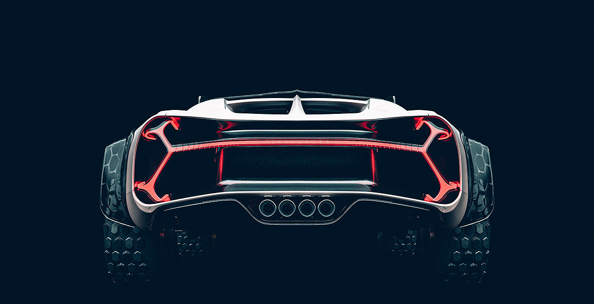 3D modeling，automobile，TERRACROSS Bugatt，Brand promotion，