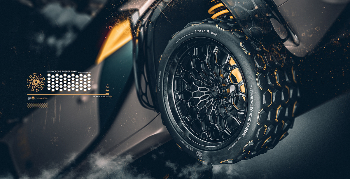 3D modeling，automobile，TERRACROSS Bugatt，Brand promotion，