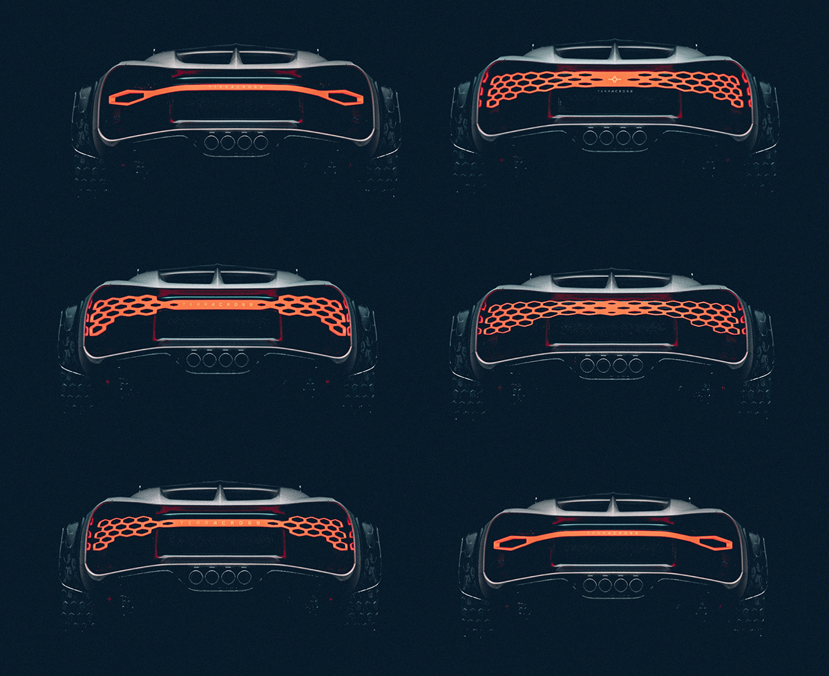 3D modeling，automobile，TERRACROSS Bugatt，Brand promotion，