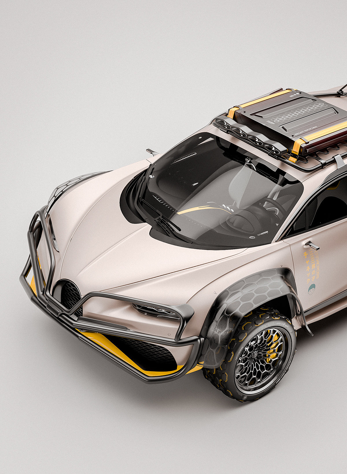 3D modeling，automobile，TERRACROSS Bugatt，Brand promotion，