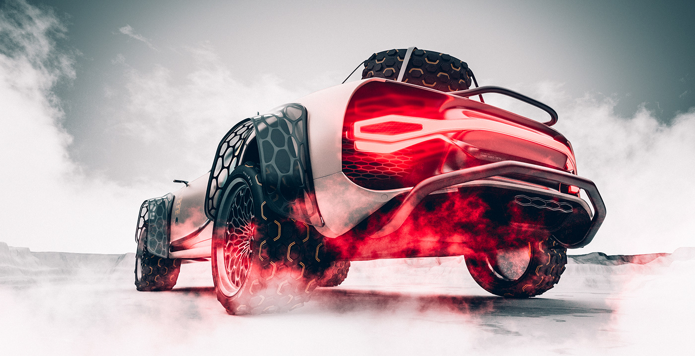 3D modeling，automobile，TERRACROSS Bugatt，Brand promotion，