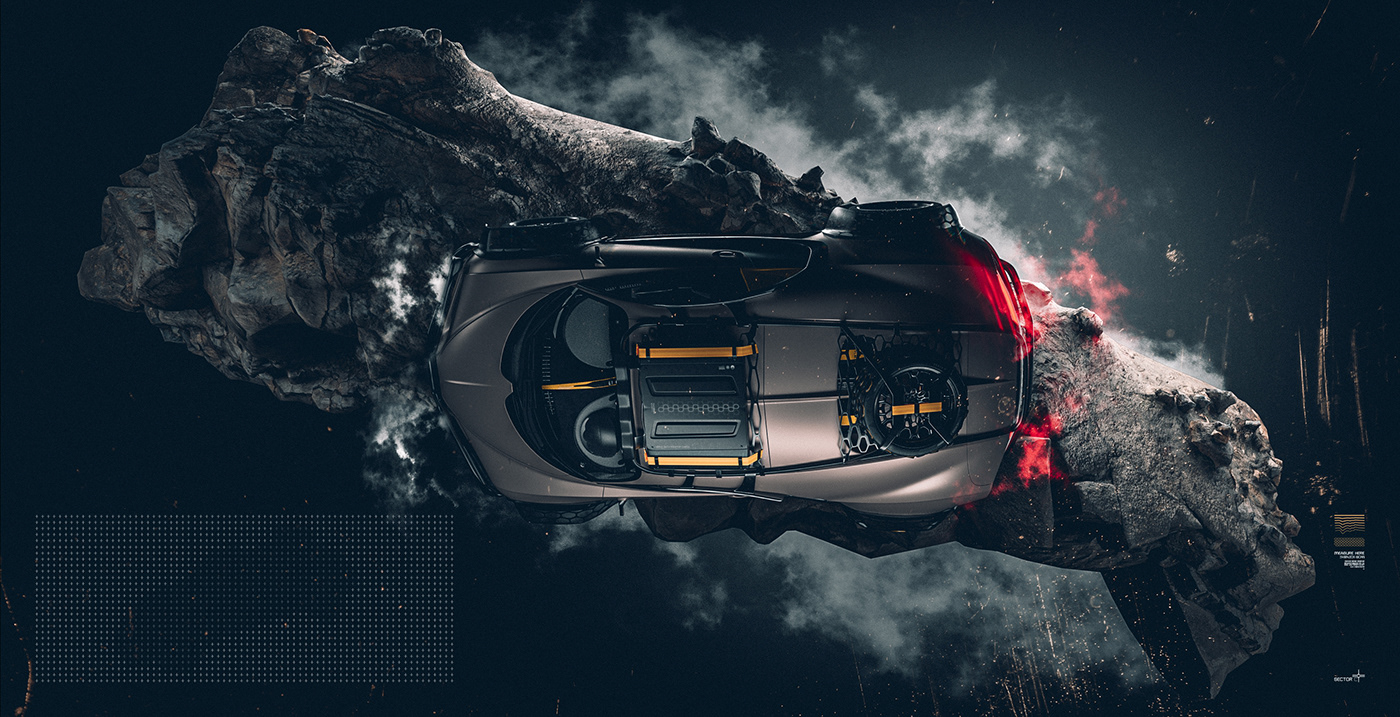 3D modeling，automobile，TERRACROSS Bugatt，Brand promotion，