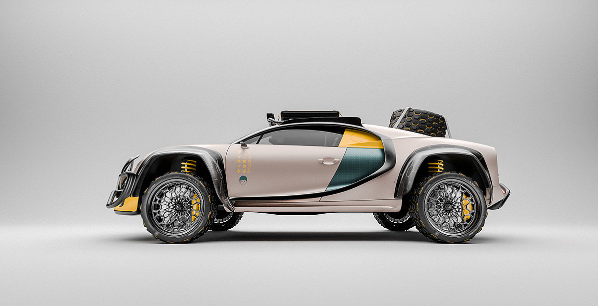 3D modeling，automobile，TERRACROSS Bugatt，Brand promotion，