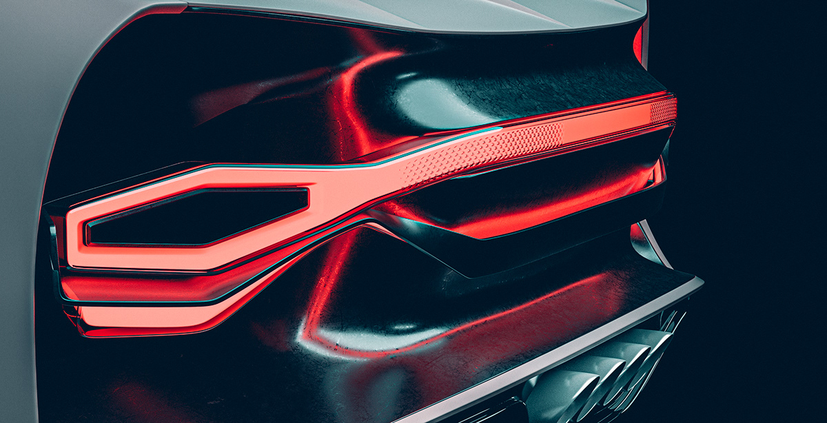 3D modeling，automobile，TERRACROSS Bugatt，Brand promotion，