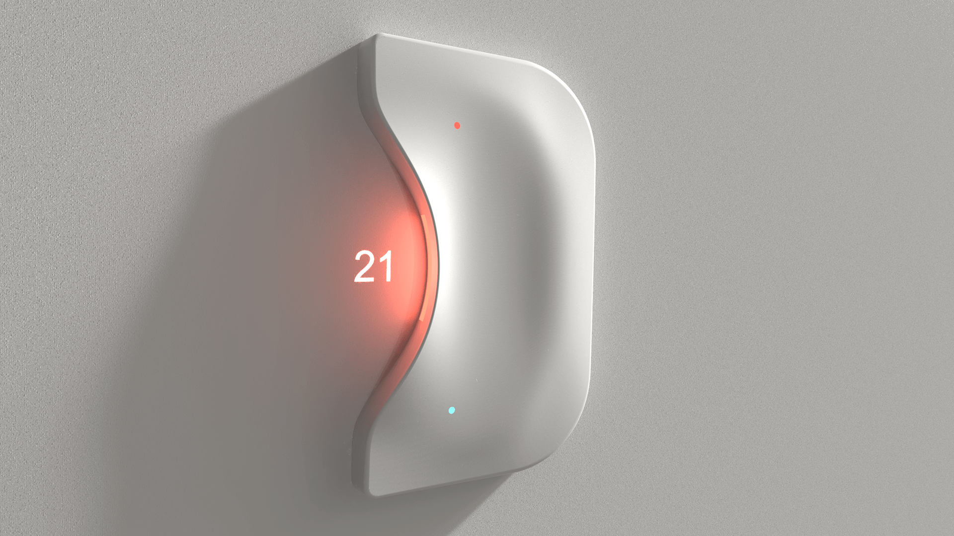 Thermostat，Touch interaction，Tap up and down，