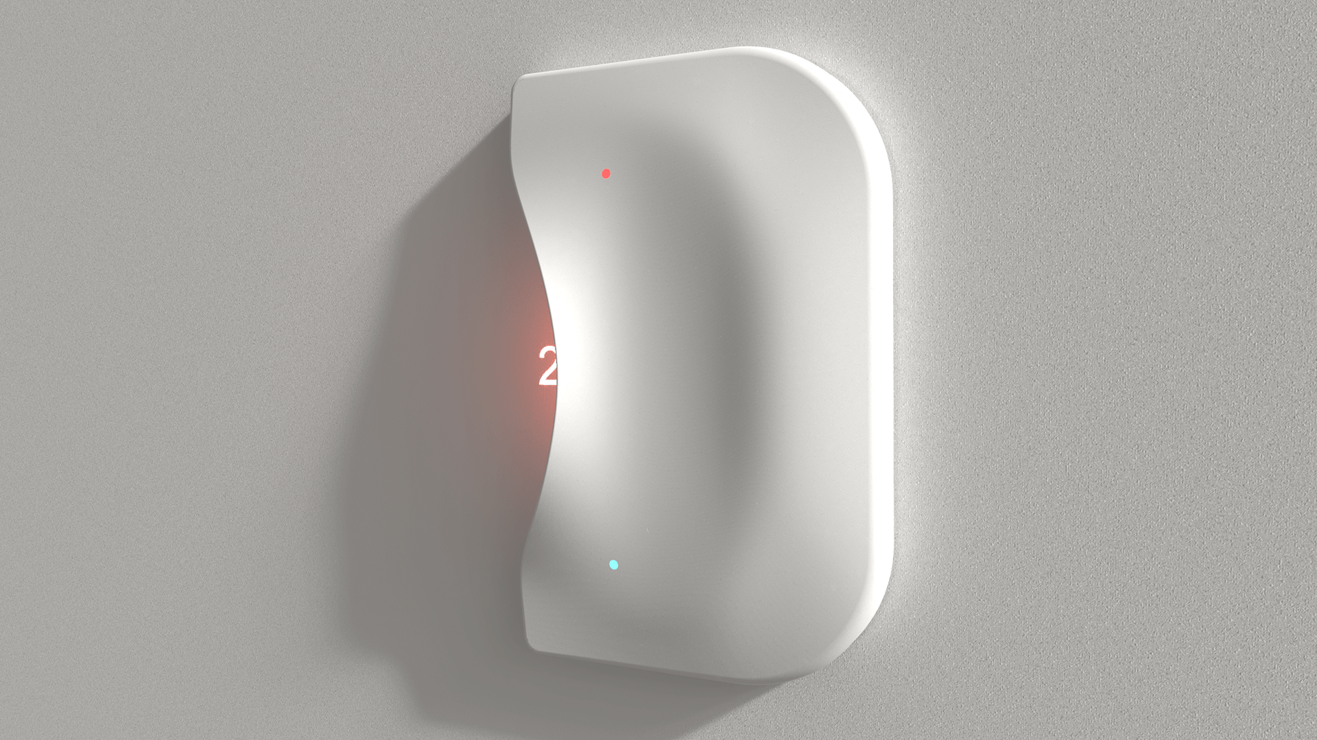 Thermostat，Touch interaction，Tap up and down，