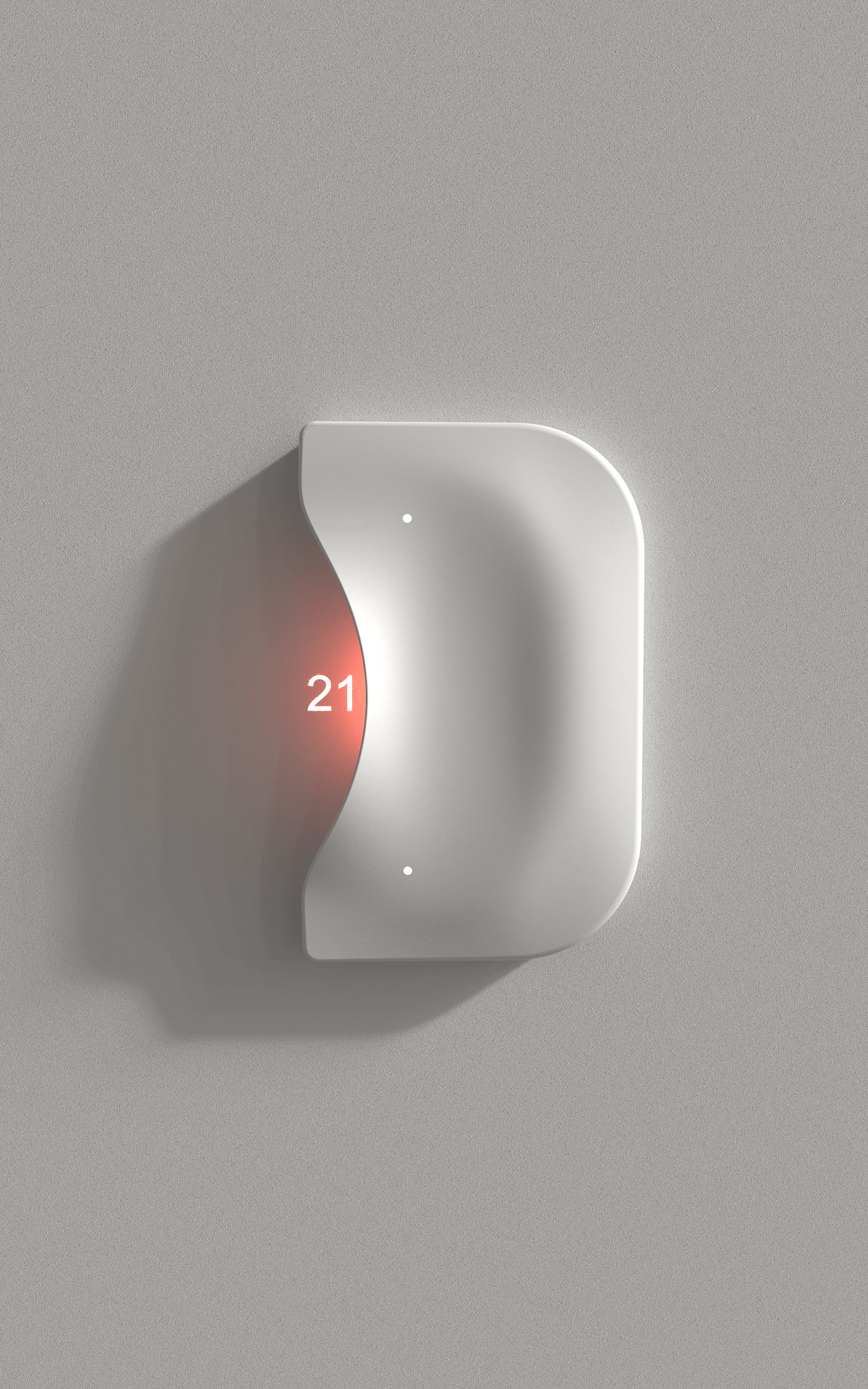 Thermostat，Touch interaction，Tap up and down，