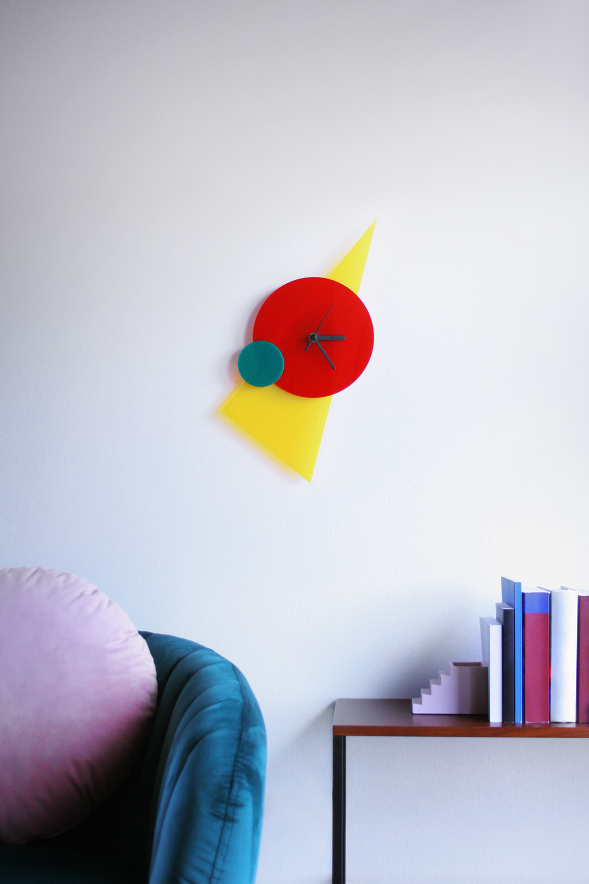 Retro，shape，Clock，colour，