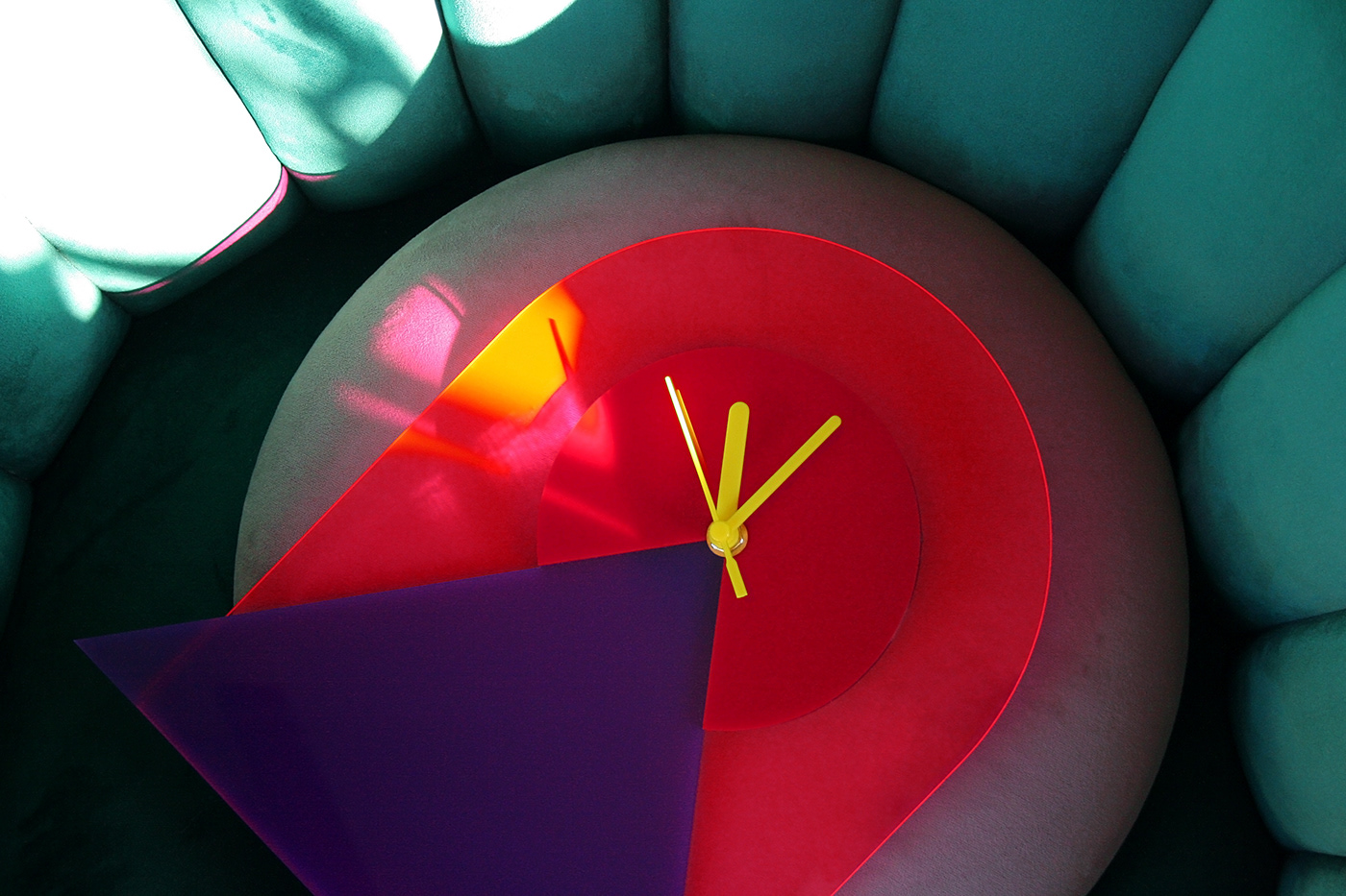 Retro，shape，Clock，colour，