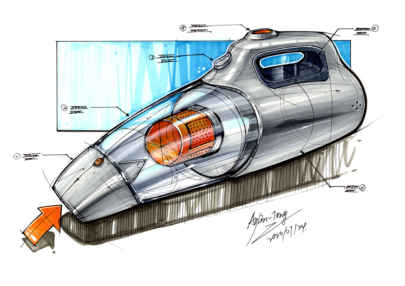 Hand drawn industrial product design，Postgraduate entrance examination for industrial product design，Hand drawn book of product designer，Product design sketch，Product design renderings，Pursue dream Jiangnan Design Postgraduate Entrance Examination，Teng Yilin，