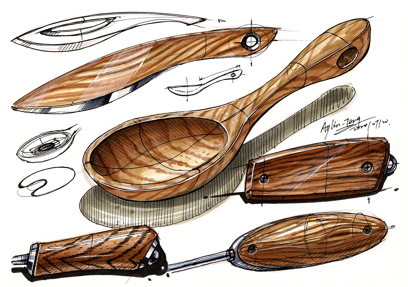 Hand drawn industrial product design，Postgraduate entrance examination for industrial product design，Hand drawn book of product designer，Product design sketch，Product design renderings，Pursue dream Jiangnan Design Postgraduate Entrance Examination，Teng Yilin，