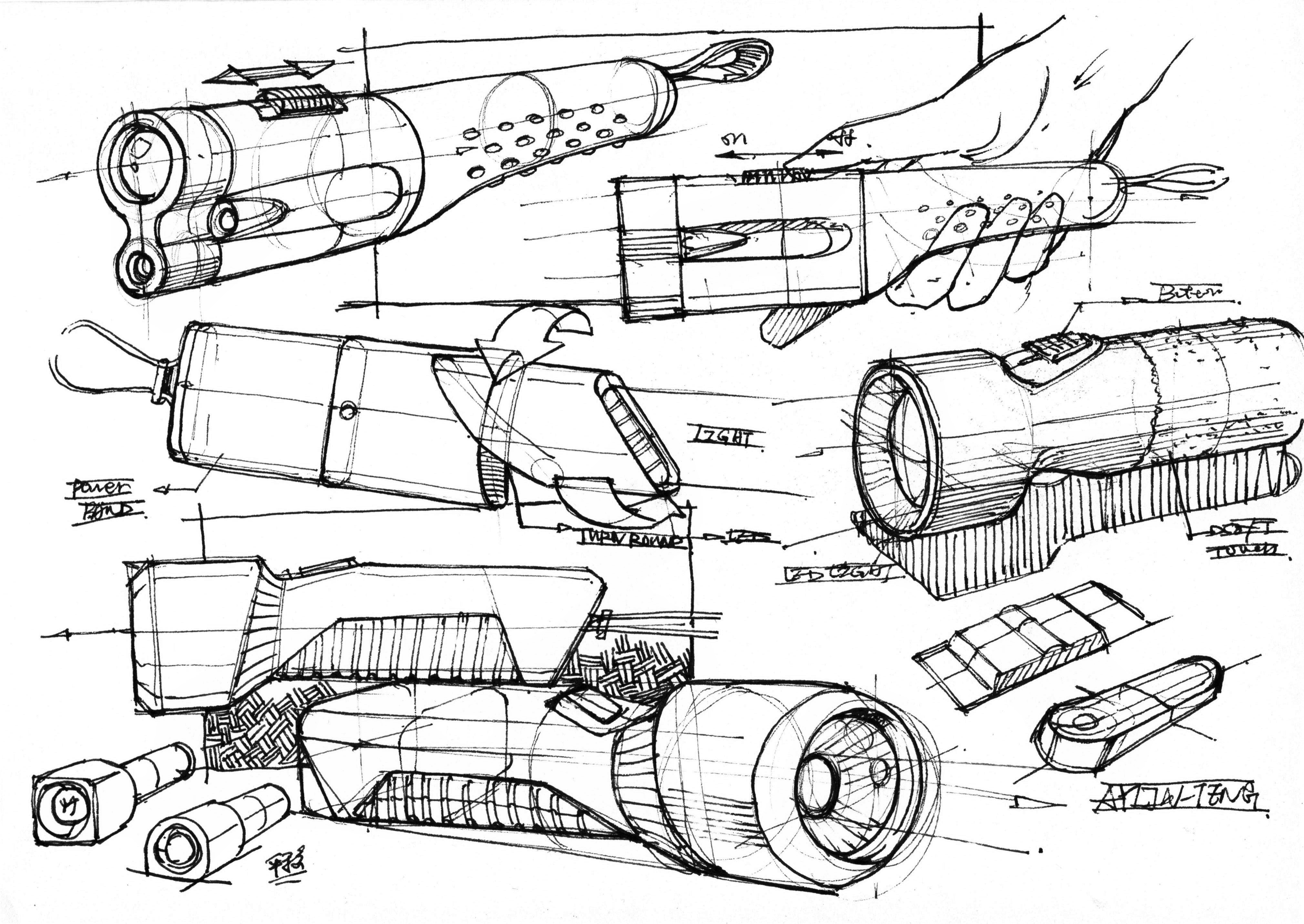 工业设计手绘草图推演图片