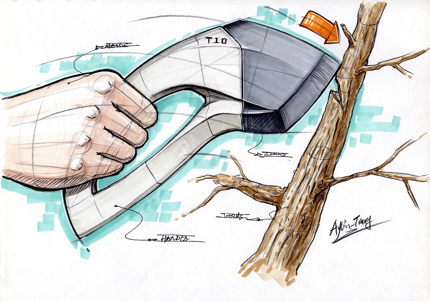 Hand drawn industrial product design，Postgraduate entrance examination for industrial product design，Product designer hand drawing class，Product design sketch，Product design renderings，Pursue dream Jiangnan Design Postgraduate Entrance Examination，Teng Yilin，
