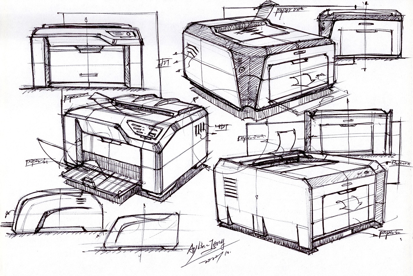 Hand drawn industrial product design，Postgraduate entrance examination for industrial product design，Hand drawn book of product designer，Product design sketch，Product design renderings，Pursue dream Jiangnan Design Postgraduate Entrance Examination，Teng Yilin，