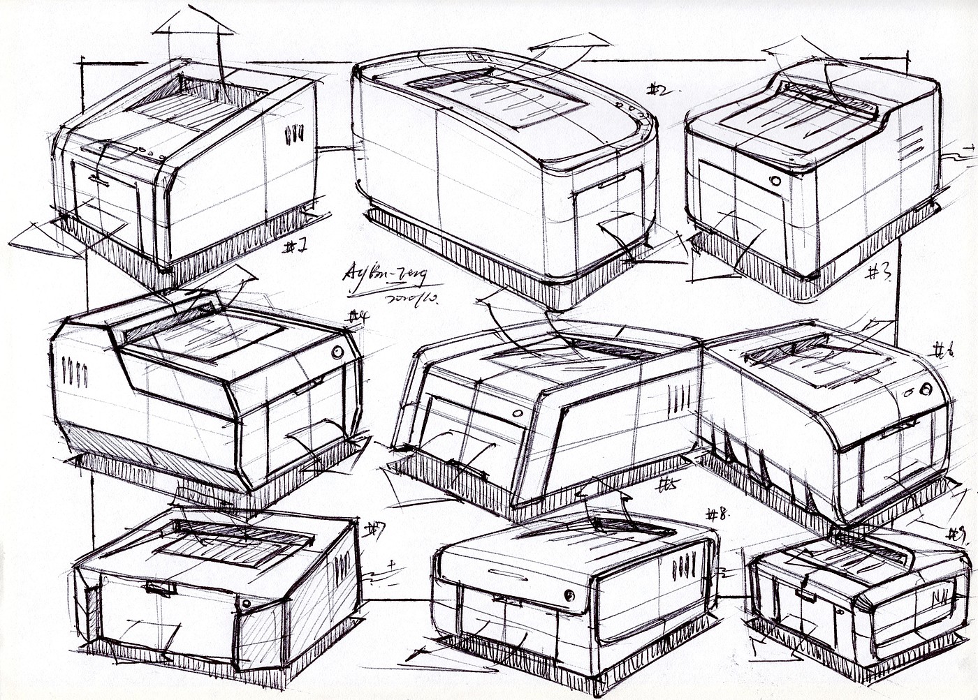 Hand drawn industrial product design，Postgraduate entrance examination for industrial product design，Hand drawn book of product designer，Product design sketch，Product design renderings，Pursue dream Jiangnan Design Postgraduate Entrance Examination，Teng Yilin，
