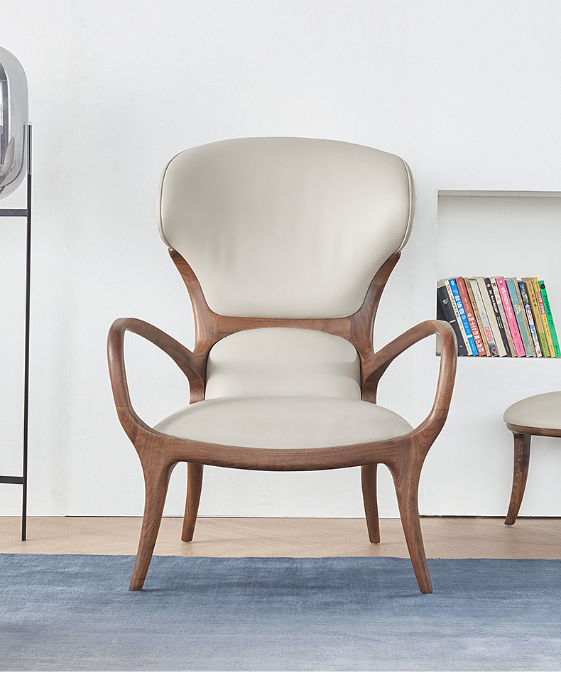 Solid wood chair，