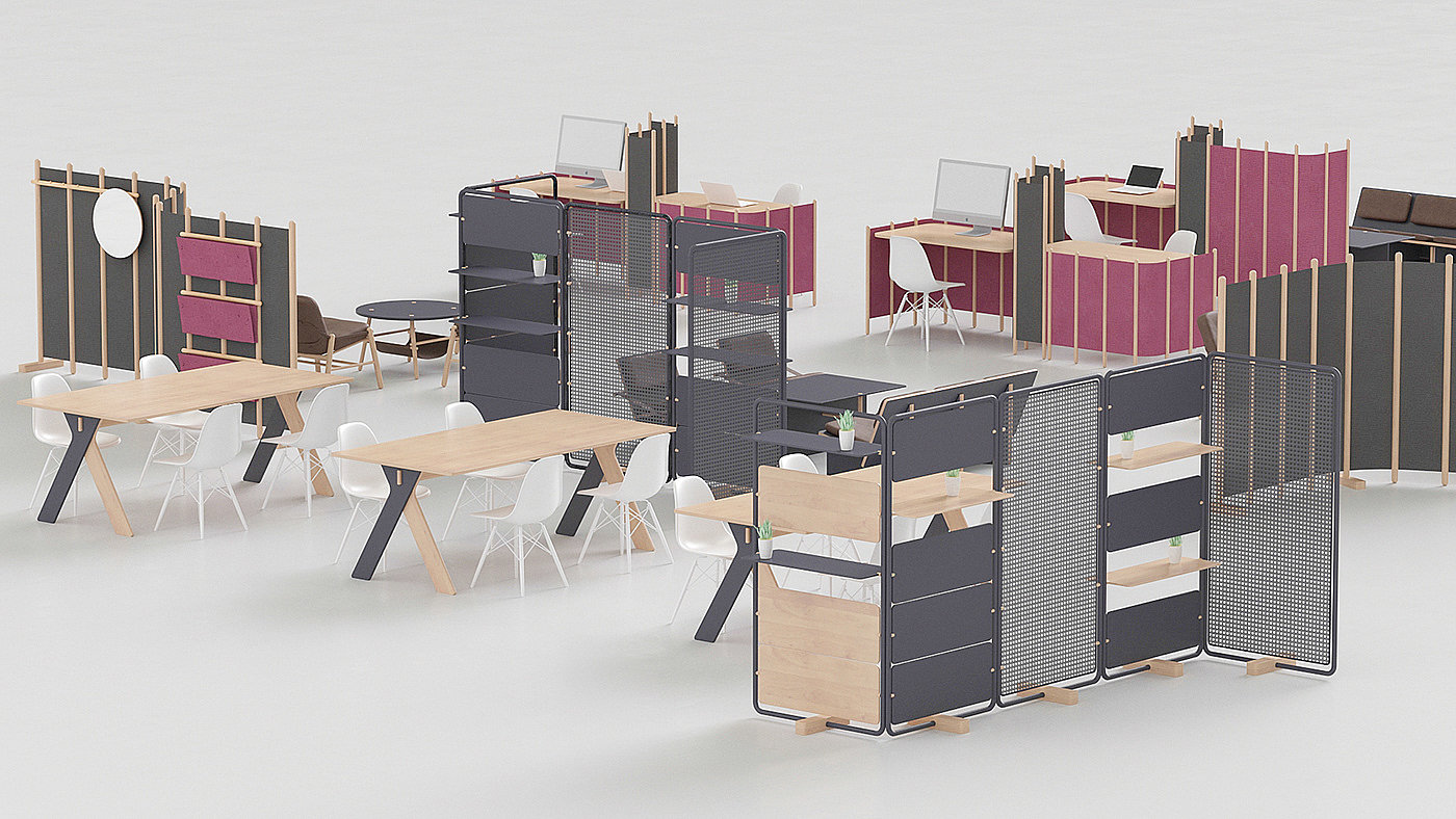 furniture，color，to work in an office，