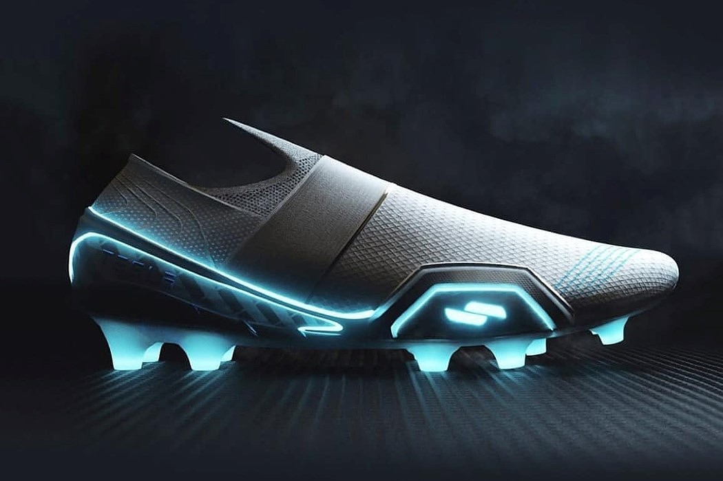 Tesla，Soccer shoes，sneakers，Luminous，concept，