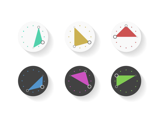 Wrist watch，dynamic，triangle，time，