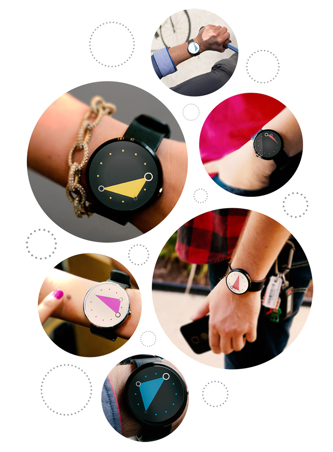 Wrist watch，dynamic，triangle，time，