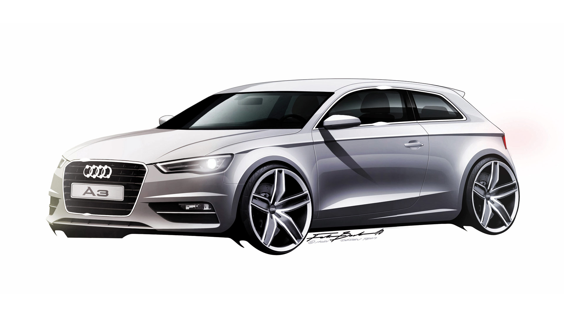 Automobile design，Hand drawn renderings，